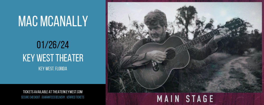 Mac Mcanally at Key West Theater